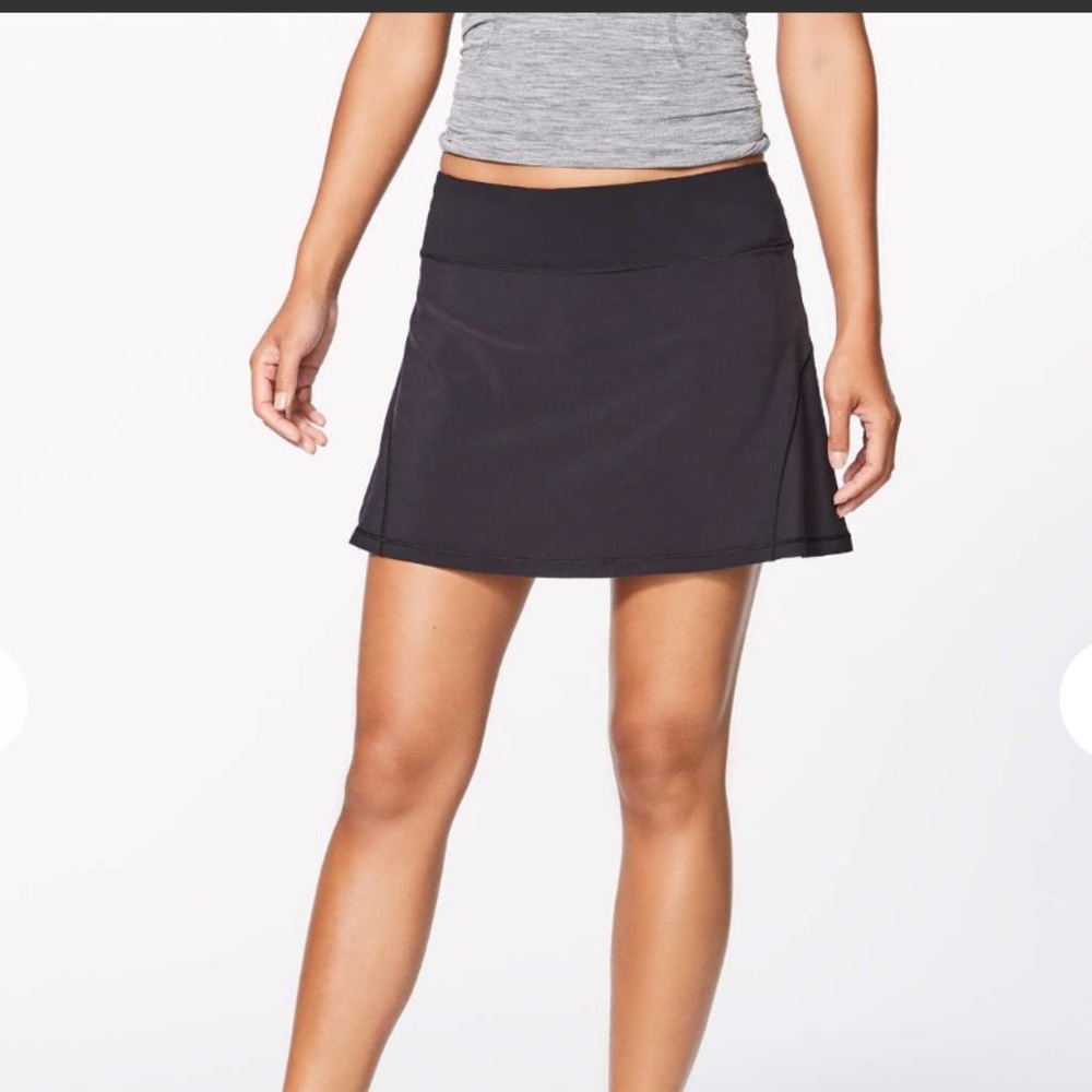 SOLD!!!!Lululemon Black Circuit Breaker II Skirt With Shorts Pleats Tall